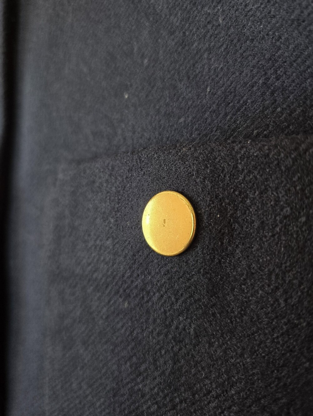 J.Crew Relaxed Lady Jacket in Double-Serge 100% Wool, Navy Blue, Size 10 - Picture 6 of 11